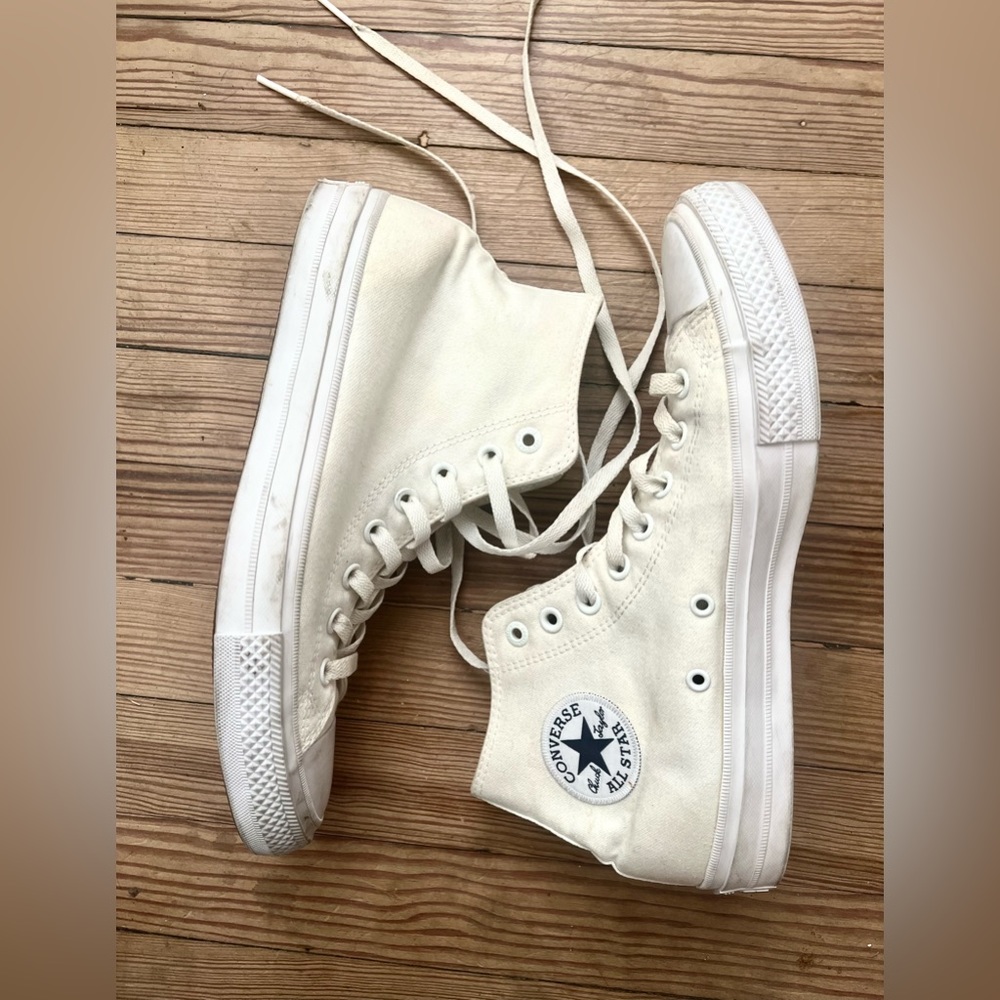 Converse Chuck Taylor II Nike Lunarlon | White | Size 8.5Mens/ 10.5 Women’s